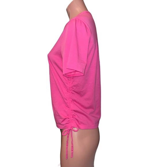 NEW Tazi Drawstring T-Shirt VERONICA BEARD in PINK size M - Picture 4 of 10